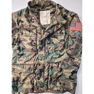Denim & Supply Ralph Lauren Mens Military Camo Jacket M